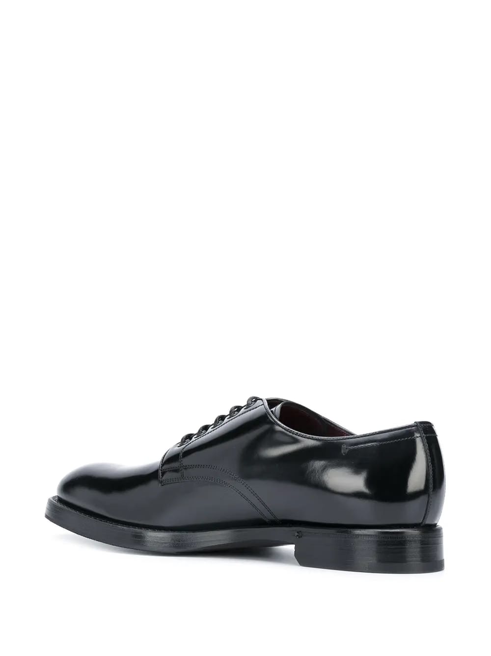 brushed leather derby shoes