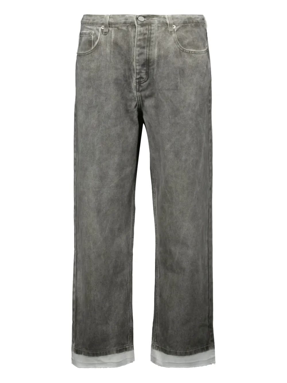 cotton-blend straight jeans