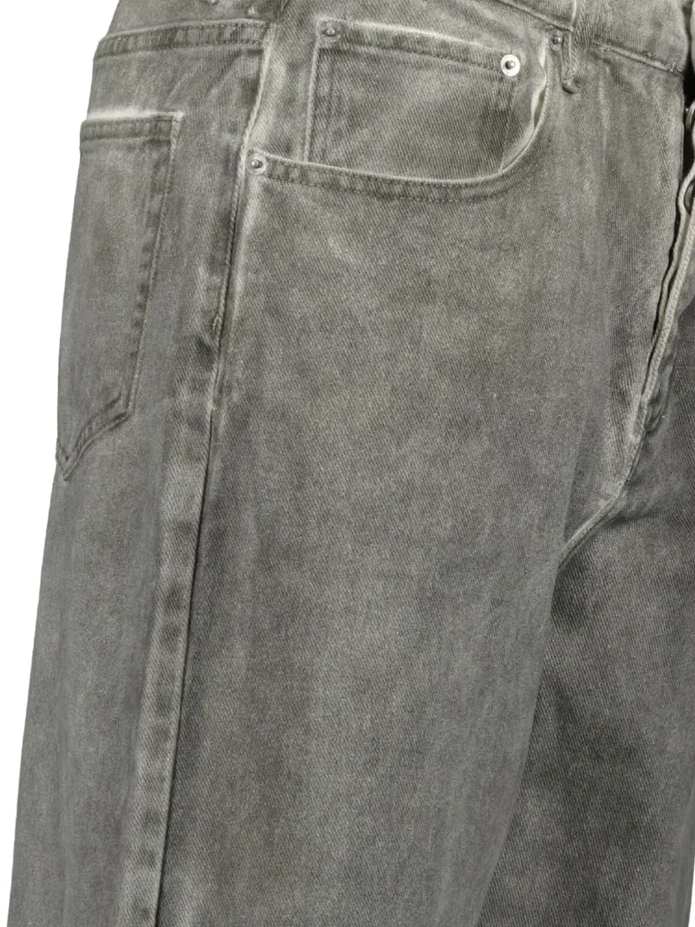 cotton-blend straight jeans