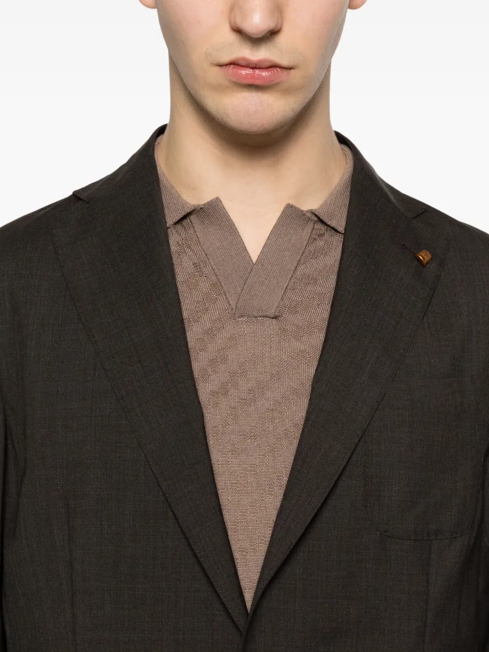 Soffio flap-pocket blazer