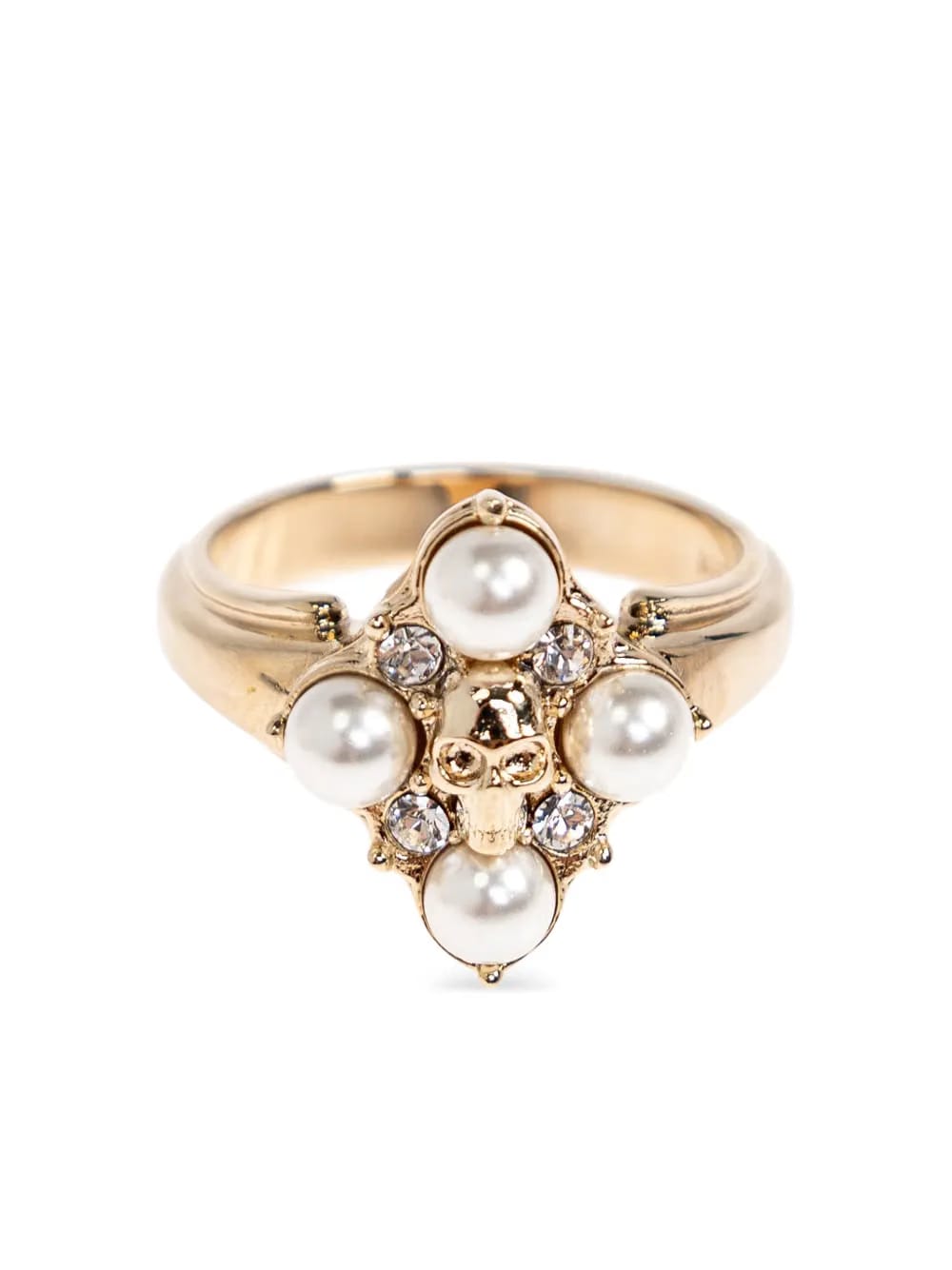 skull pearl ring
