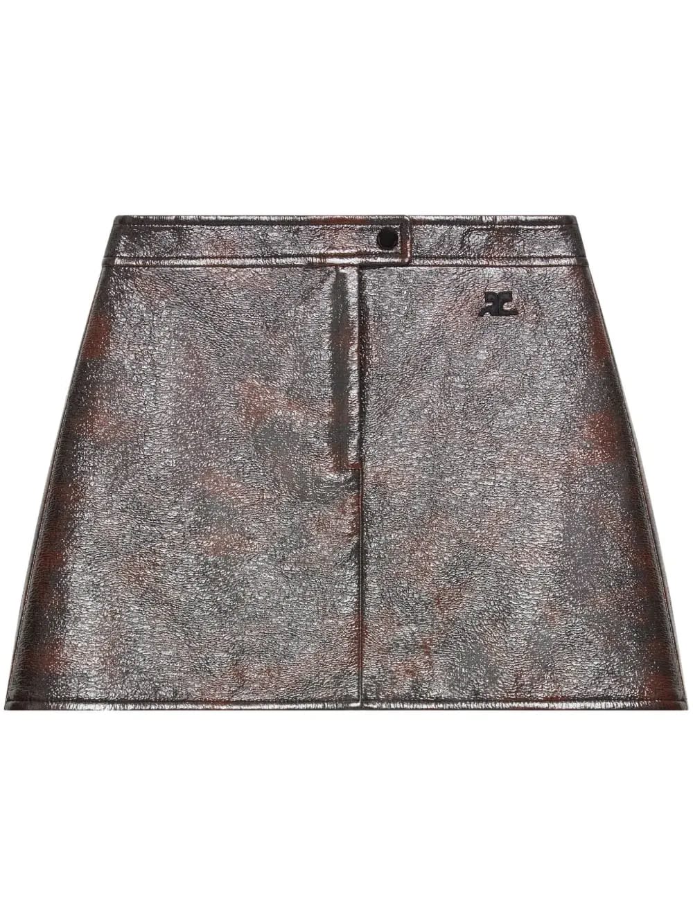 high-waisted miniskirt