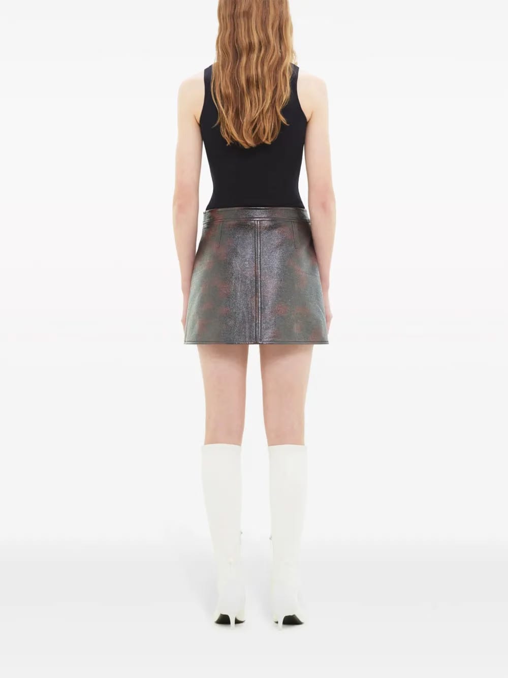 high-waisted miniskirt