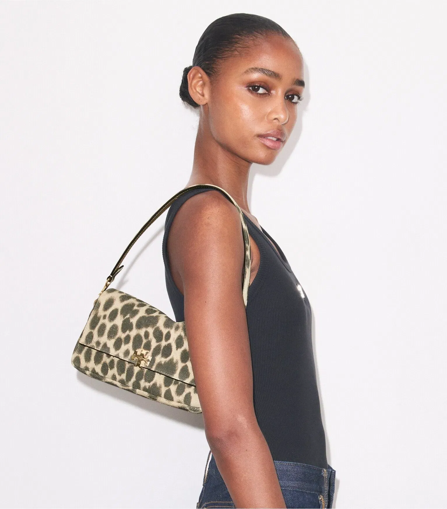 Small Charlie Suede Shoulder Bag