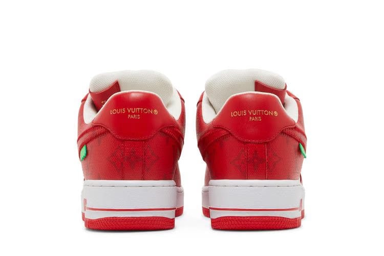 Louis Vuitton x Air Force 1 Low White Comet Red