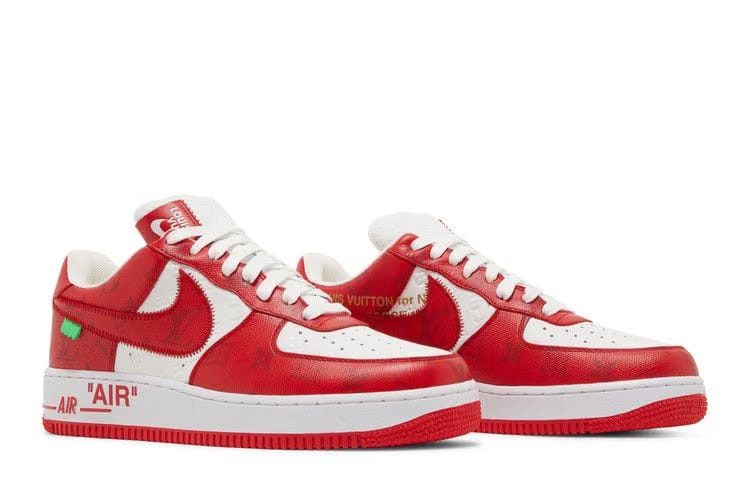 Louis Vuitton x Air Force 1 Low White Comet Red