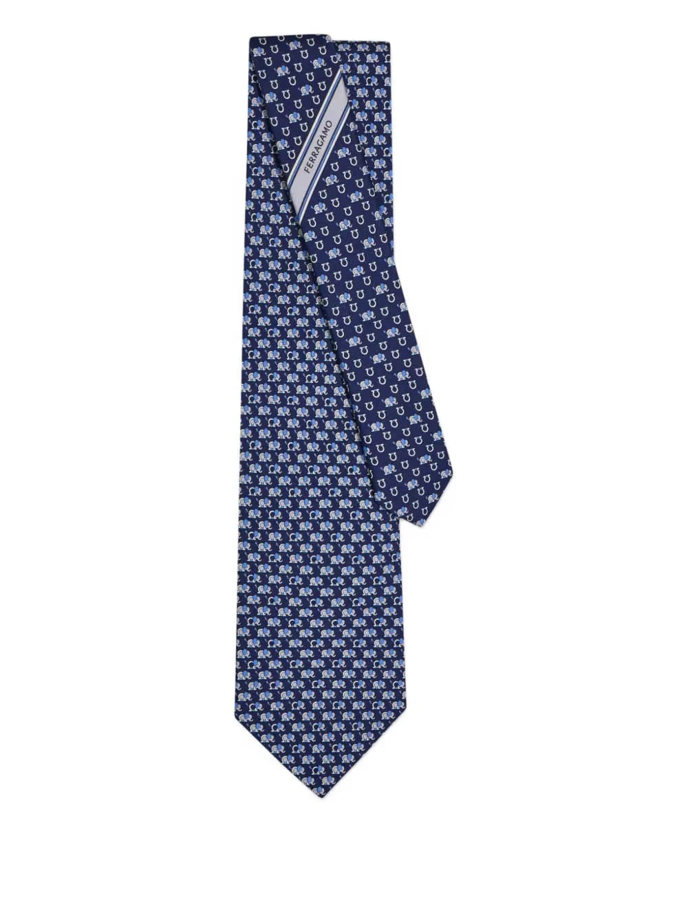 elephant-print tie