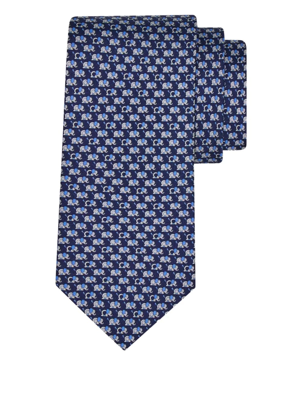 elephant-print tie