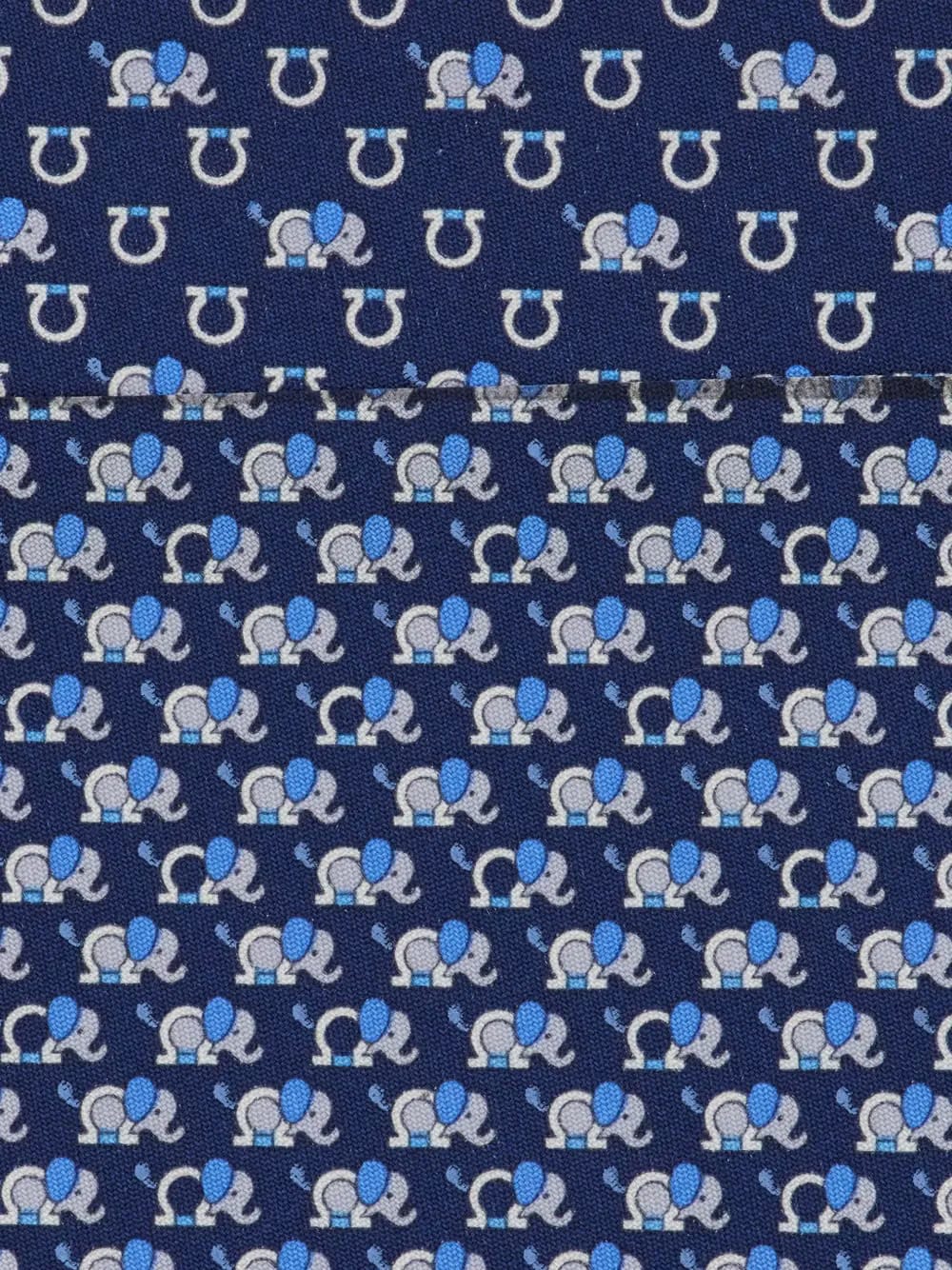 elephant-print tie