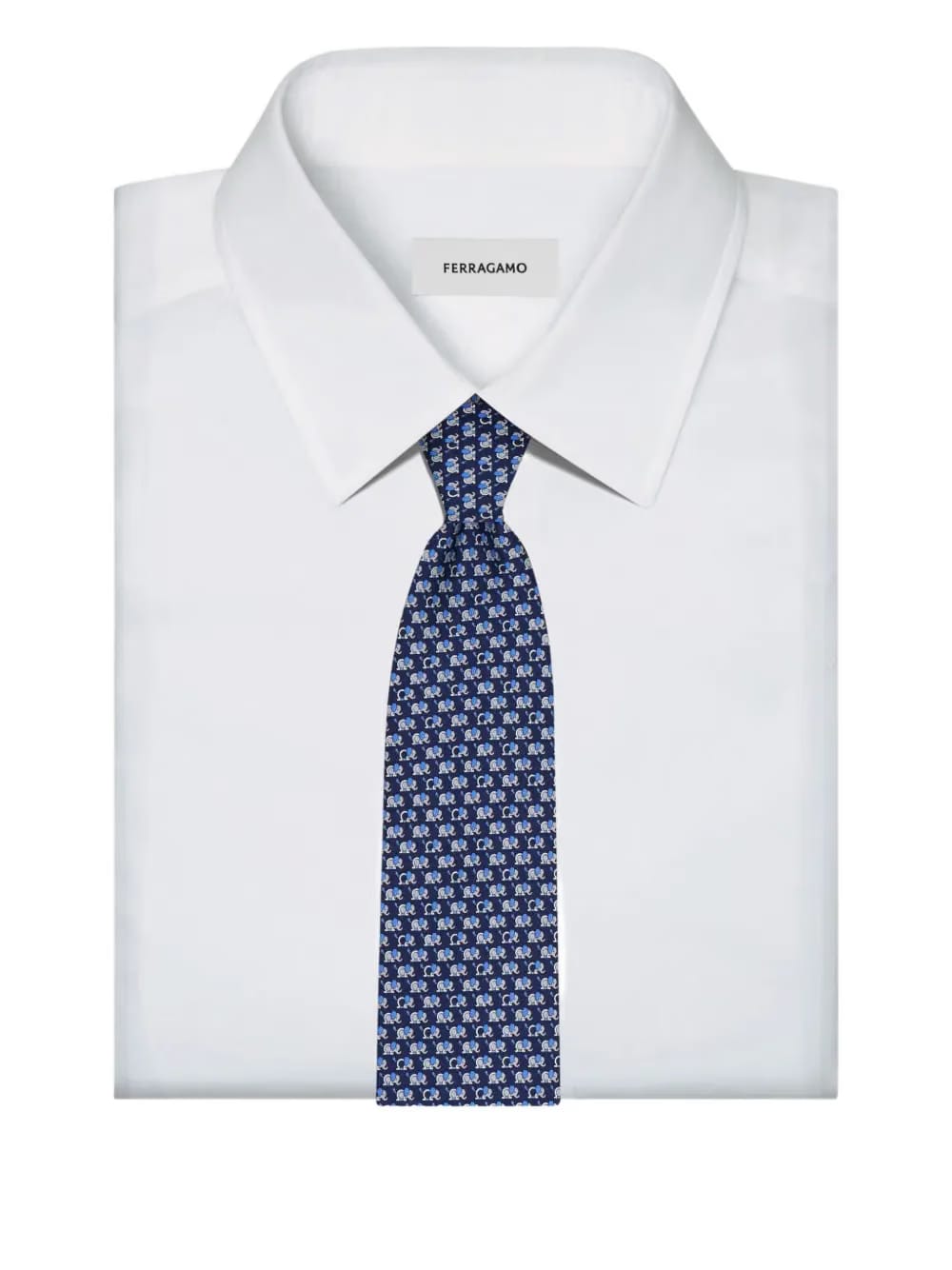 elephant-print tie