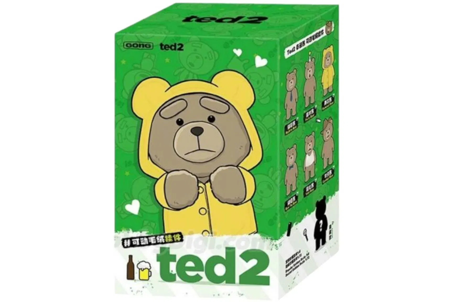 Pop Mart Pop Mart Ted2 Teddy Bear Action Plush Pendant Series Single Blind Box