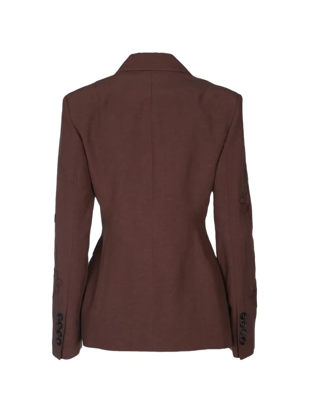 floral double-breasted blazer
