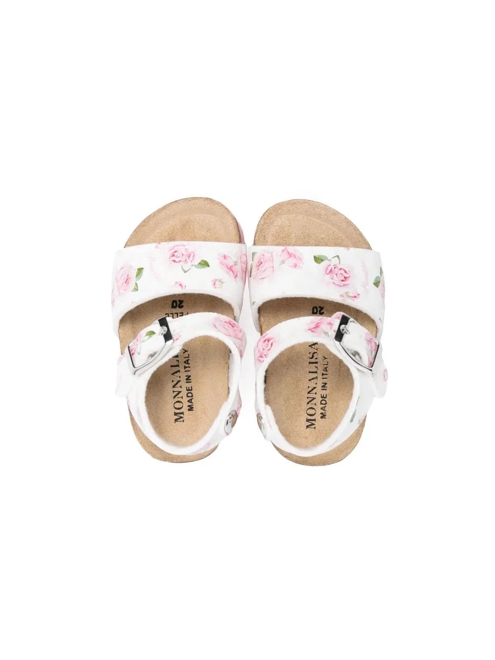 floral-print buckle-fastening sandals