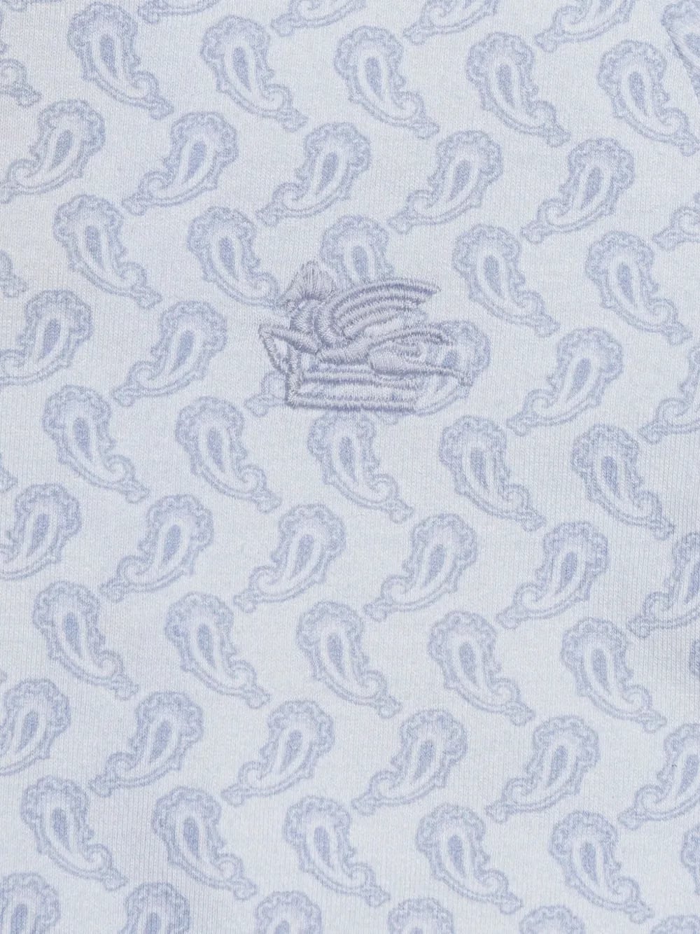 Paisley-print jersey romper (set of three)