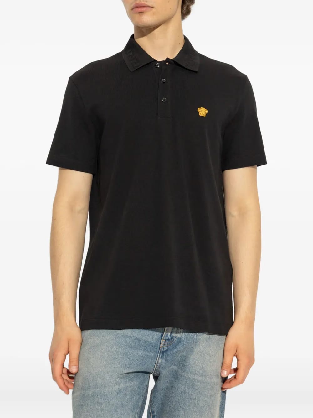 medusa-emblem polo shirt
