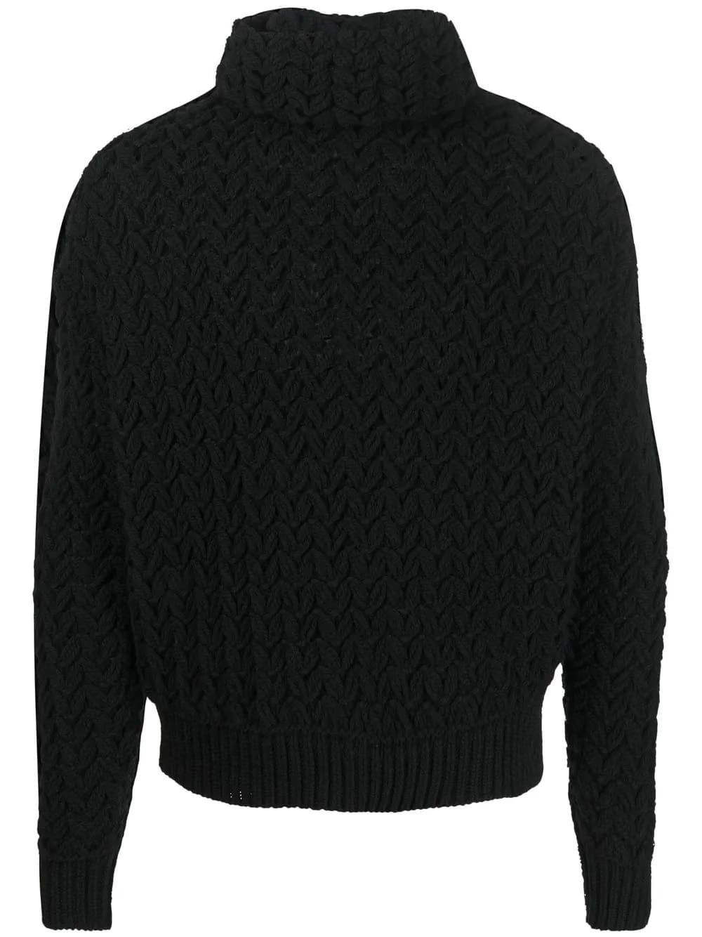 chunky roll-neck jumper