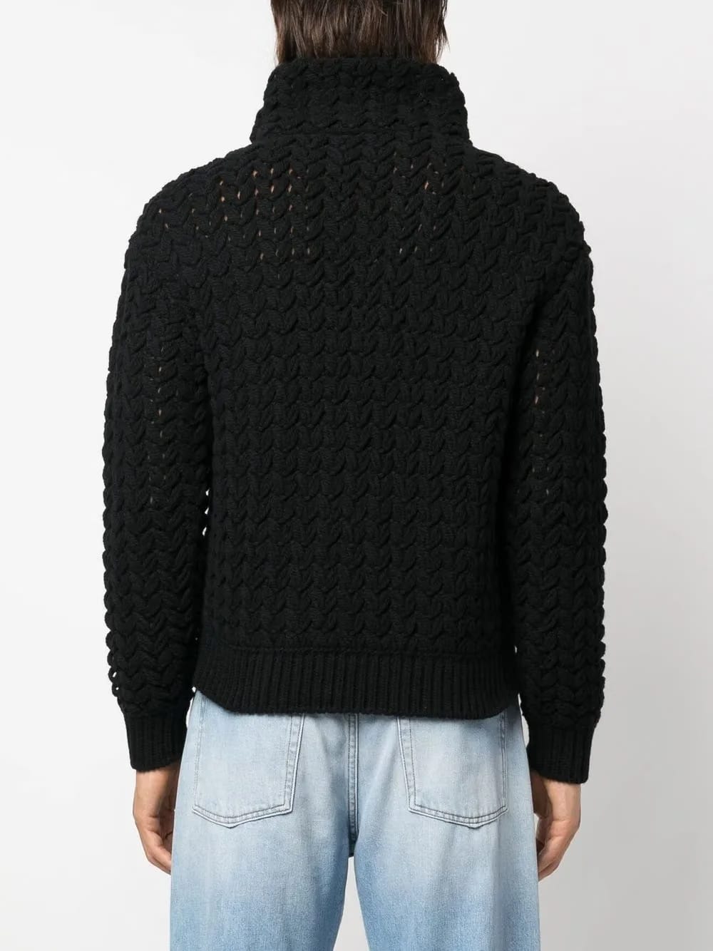 chunky roll-neck jumper