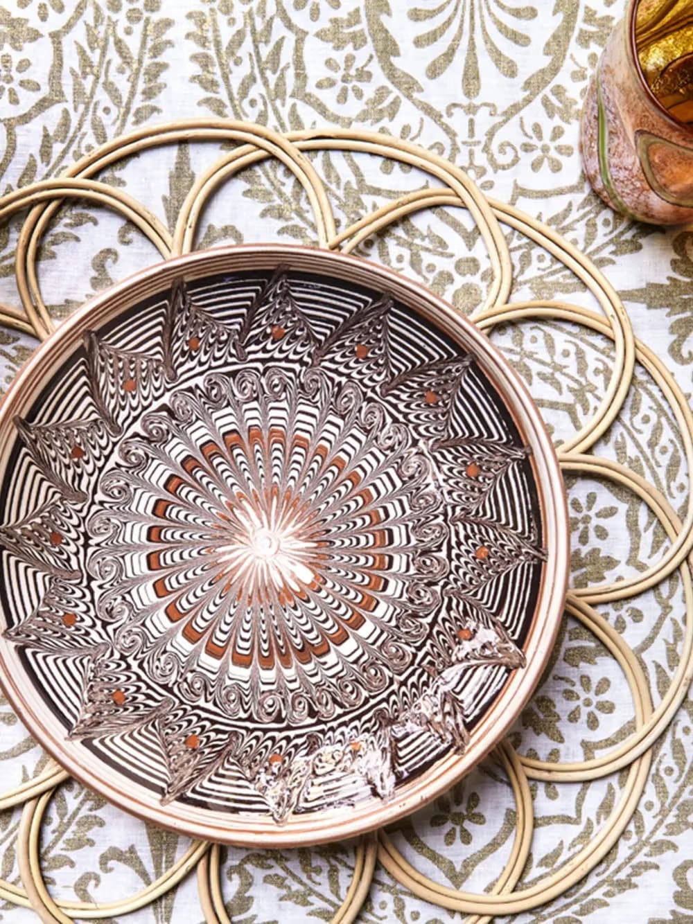 Horezu ceramic plate (21cm)