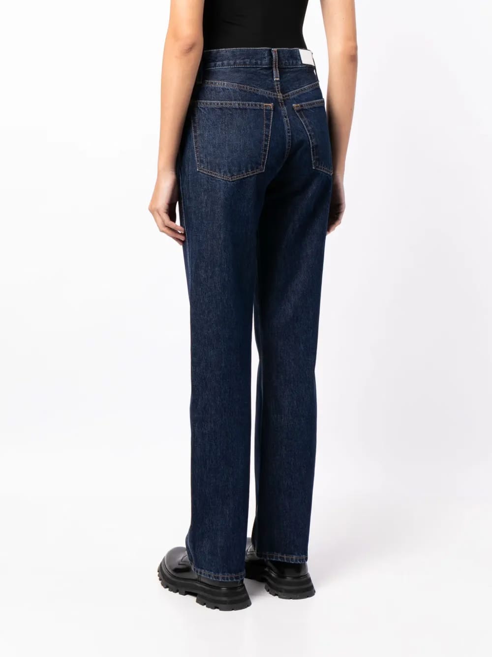 high-rise loose jeans