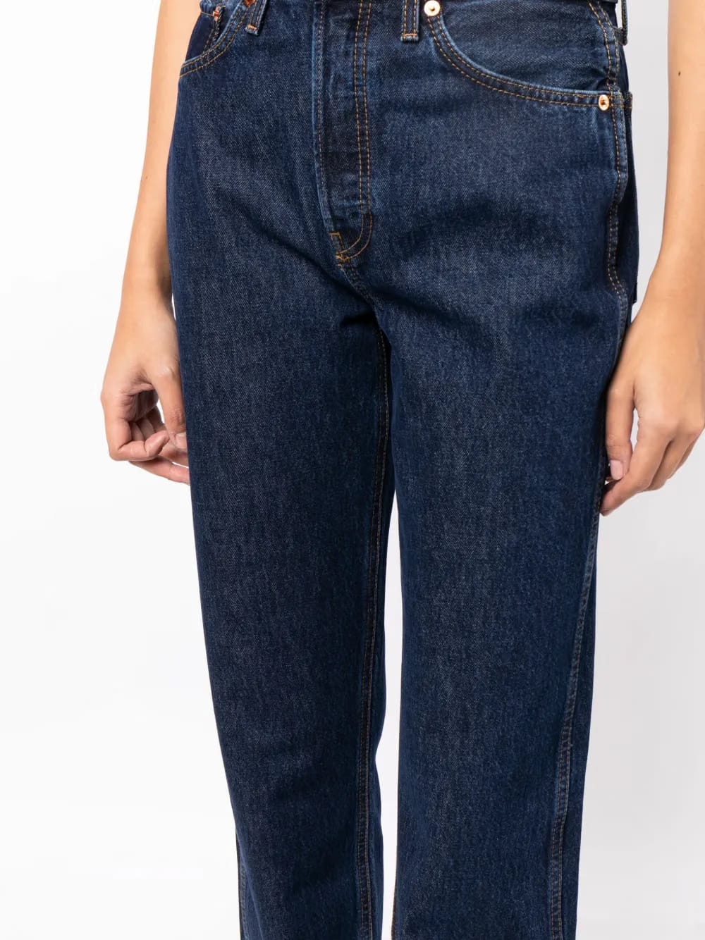 high-rise loose jeans