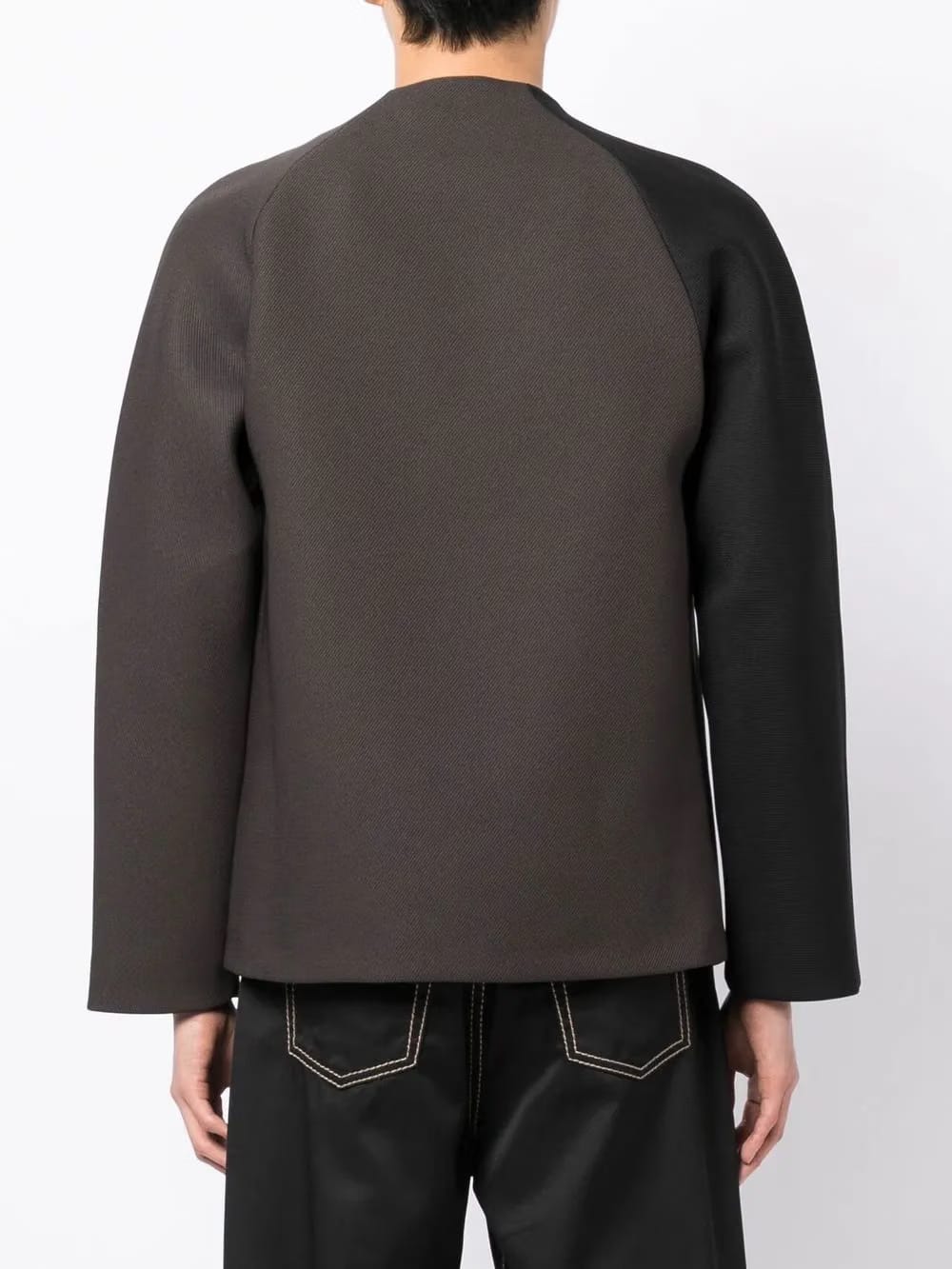 zip detail sweatshirt