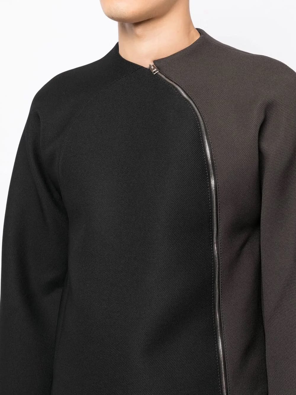zip detail sweatshirt
