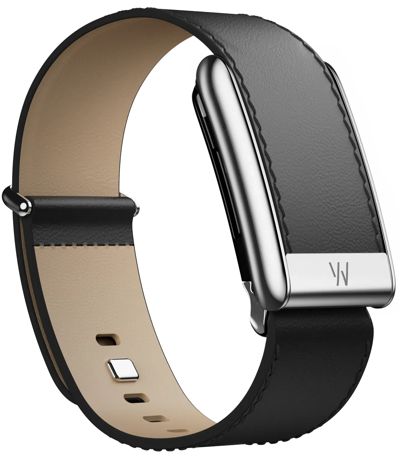 Whoop 5.0 Peak LeatherLuxe (BLACK/CREAM WITH TITANIUM )