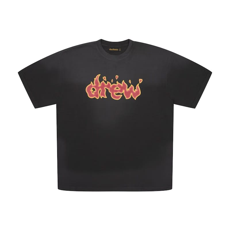 Drew House Lit Drew T-Shirt Faded Black