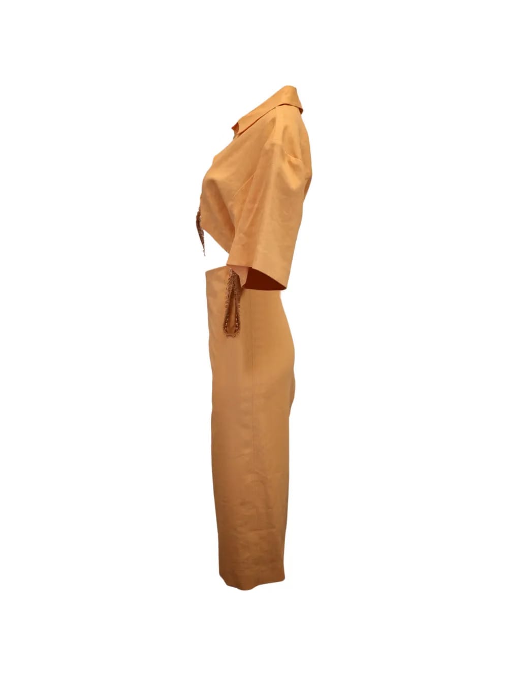 short-sleeve midi shirt dress