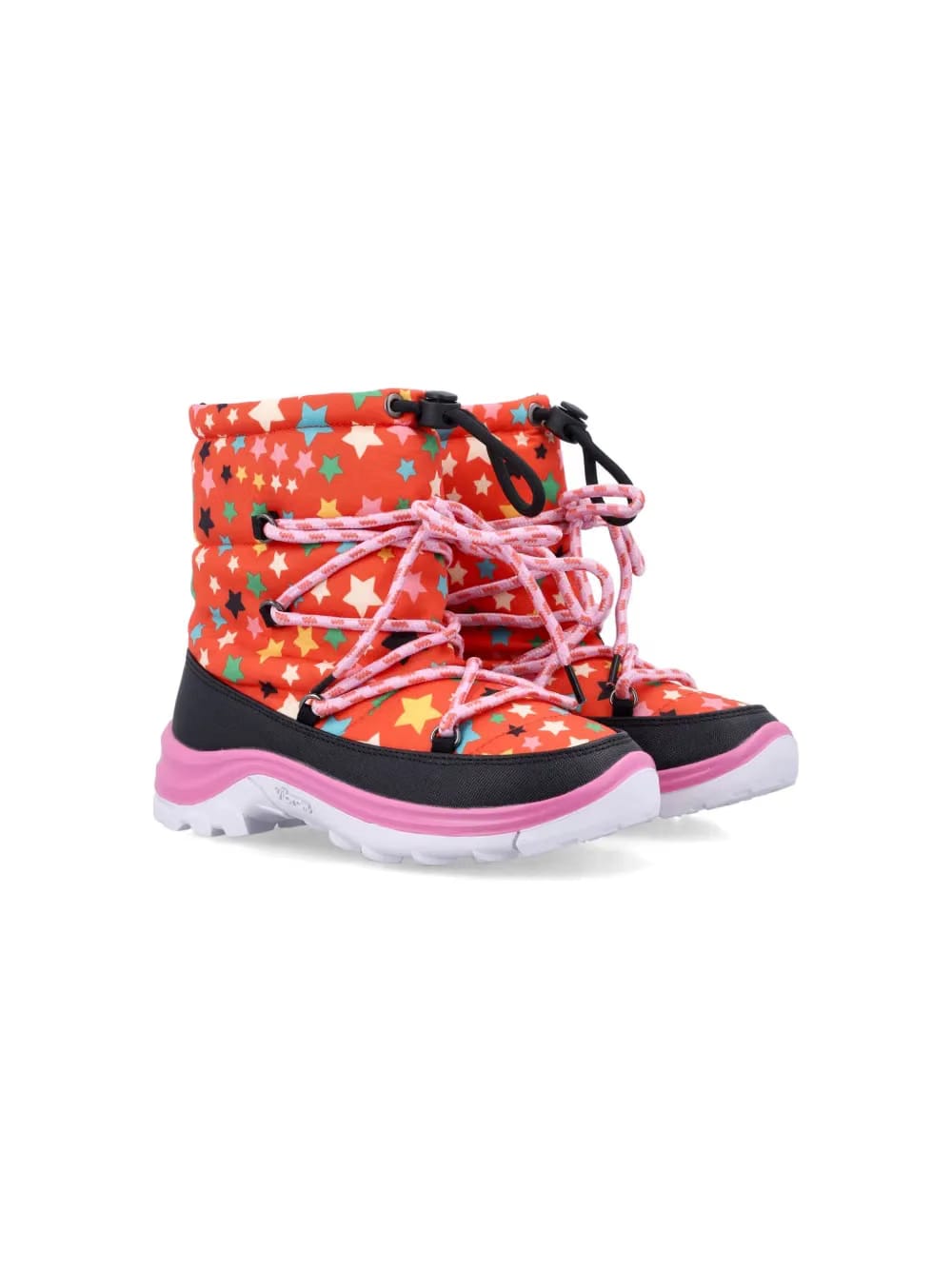 star-pattern snow boots