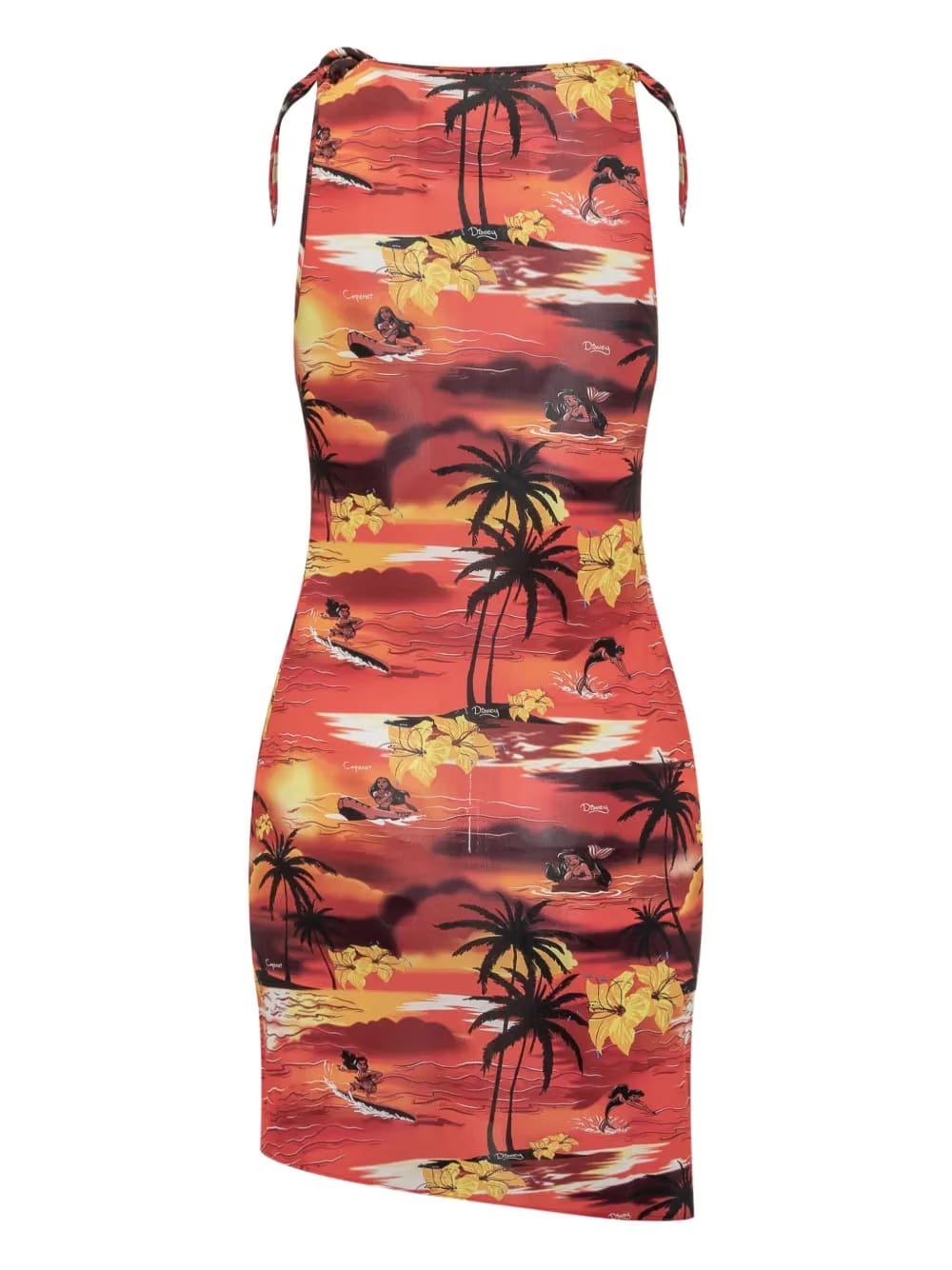 x Disney tropical-print dress