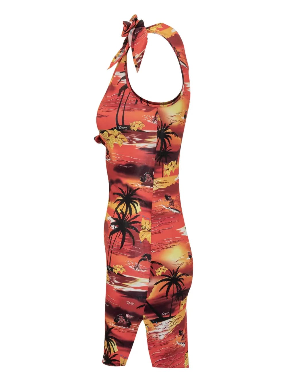 x Disney tropical-print dress