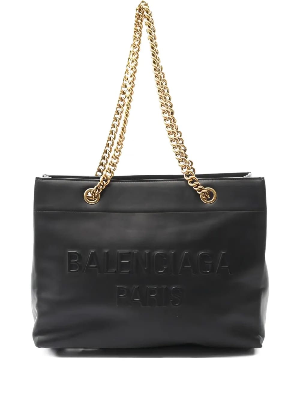 2010s chain leather shoulder bag