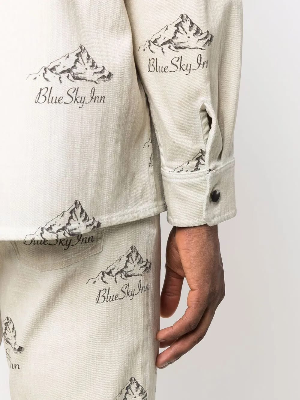logo mountain-print jacket