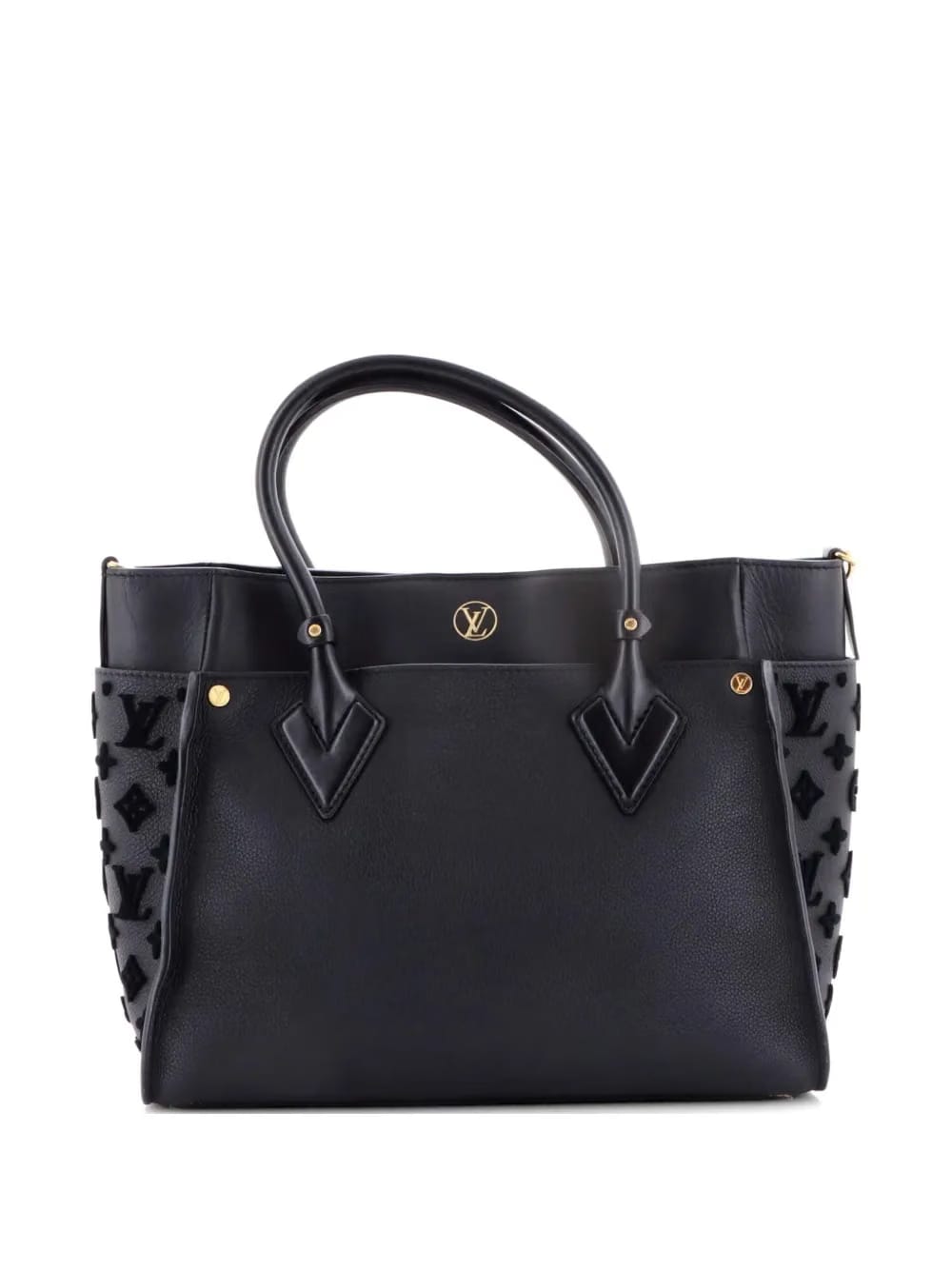 On My Side Monogram Tuffetage Leather MM tote bag