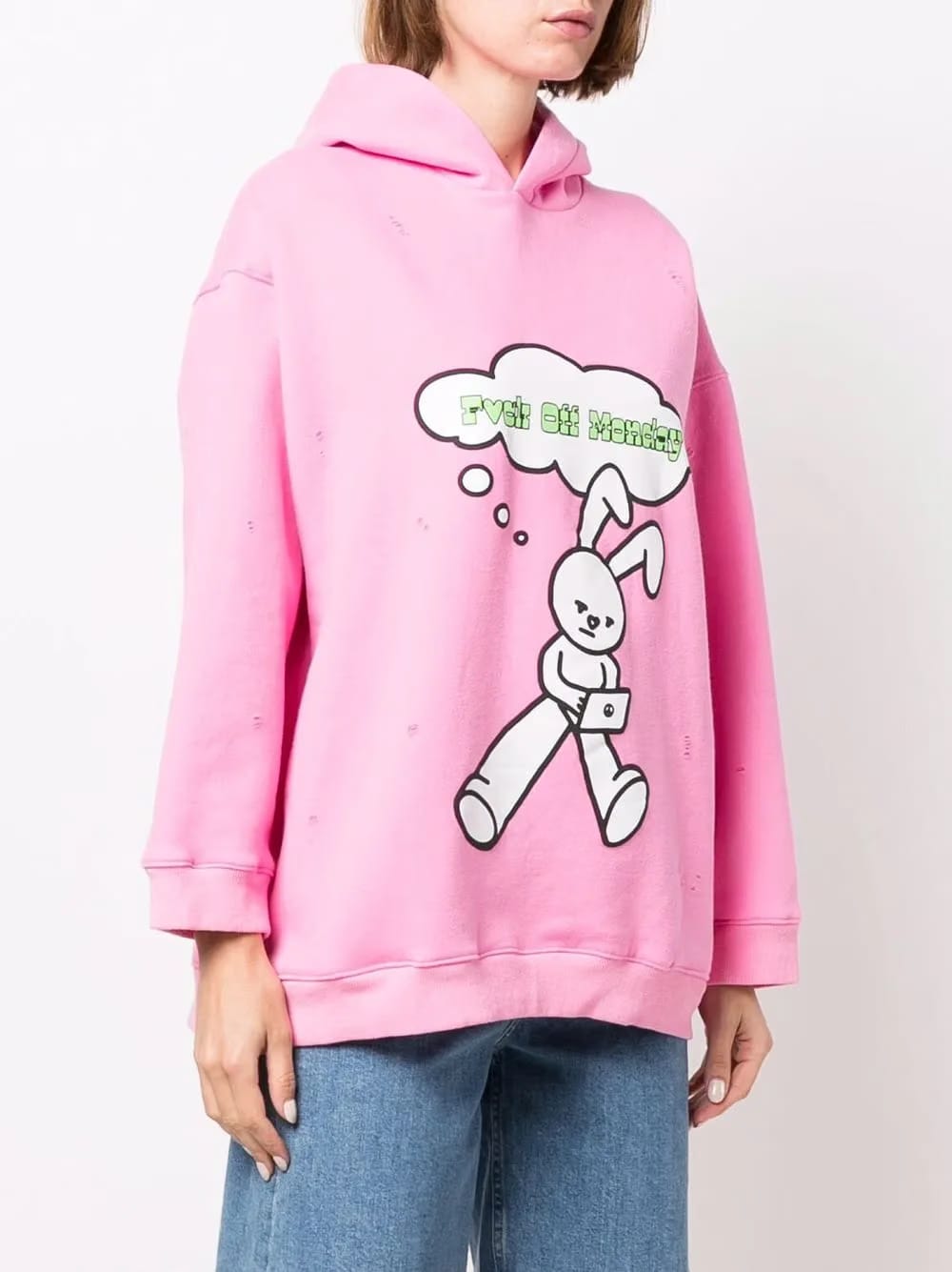 rabbit-print long-sleeved Hoodie