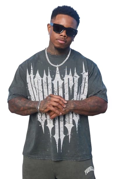 YOUNG LA 4156 Revenge Tees Slate Wash