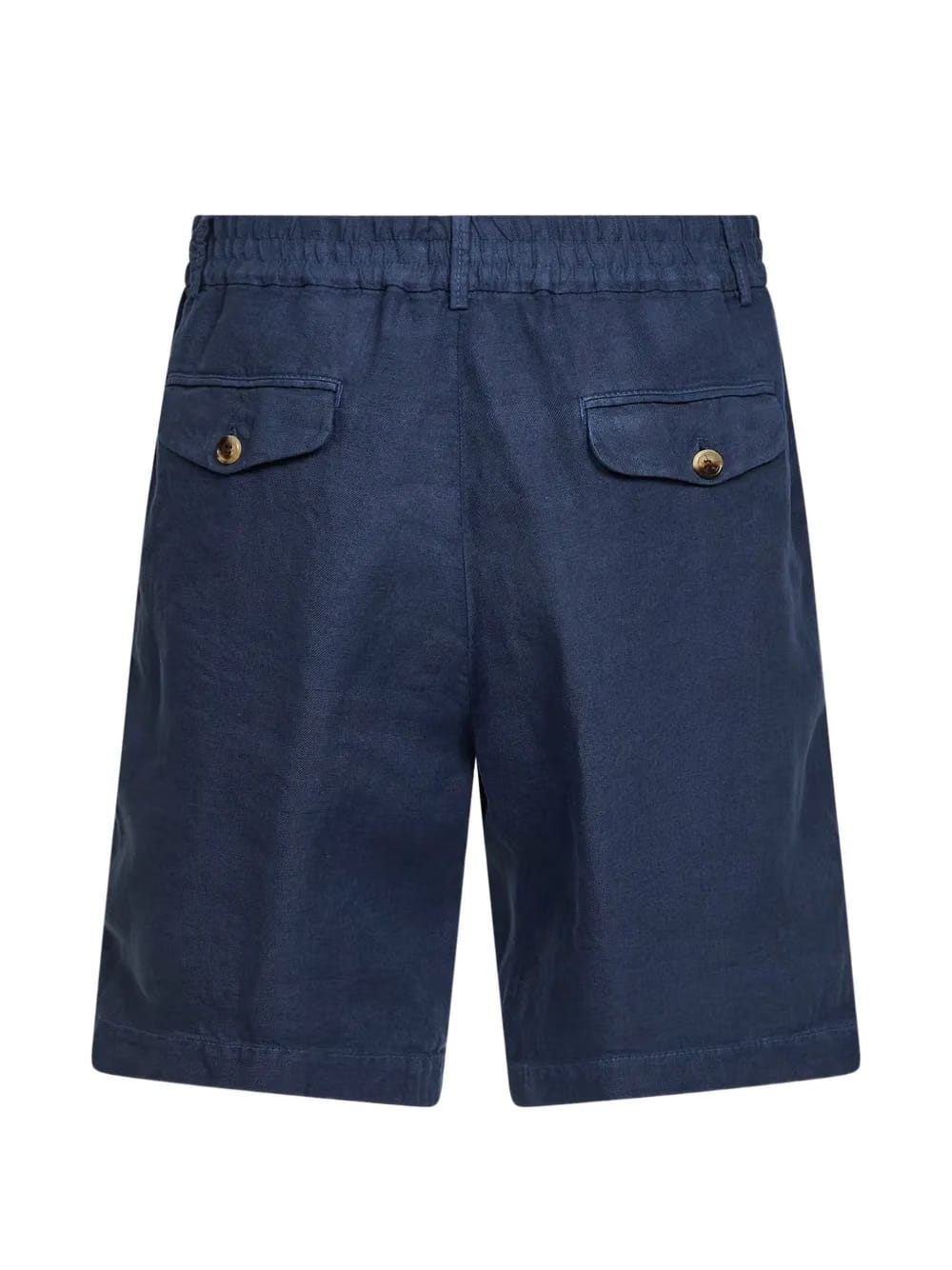 button denim shorts