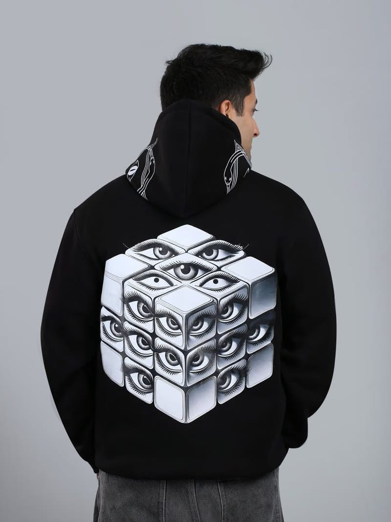 The Eyes Cube Zipper Hoodie