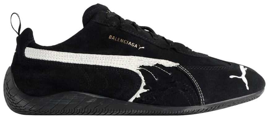 Balenciaga x Speedcat Suede Black White