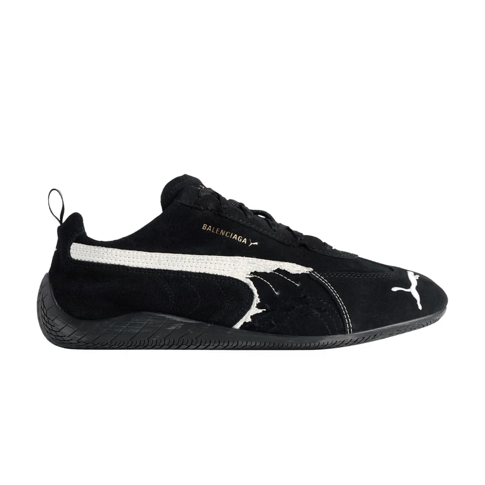Balenciaga x Speedcat Suede Black White