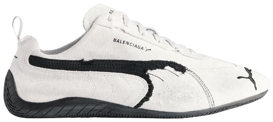 Balenciaga x Speedcat Suede White Black
