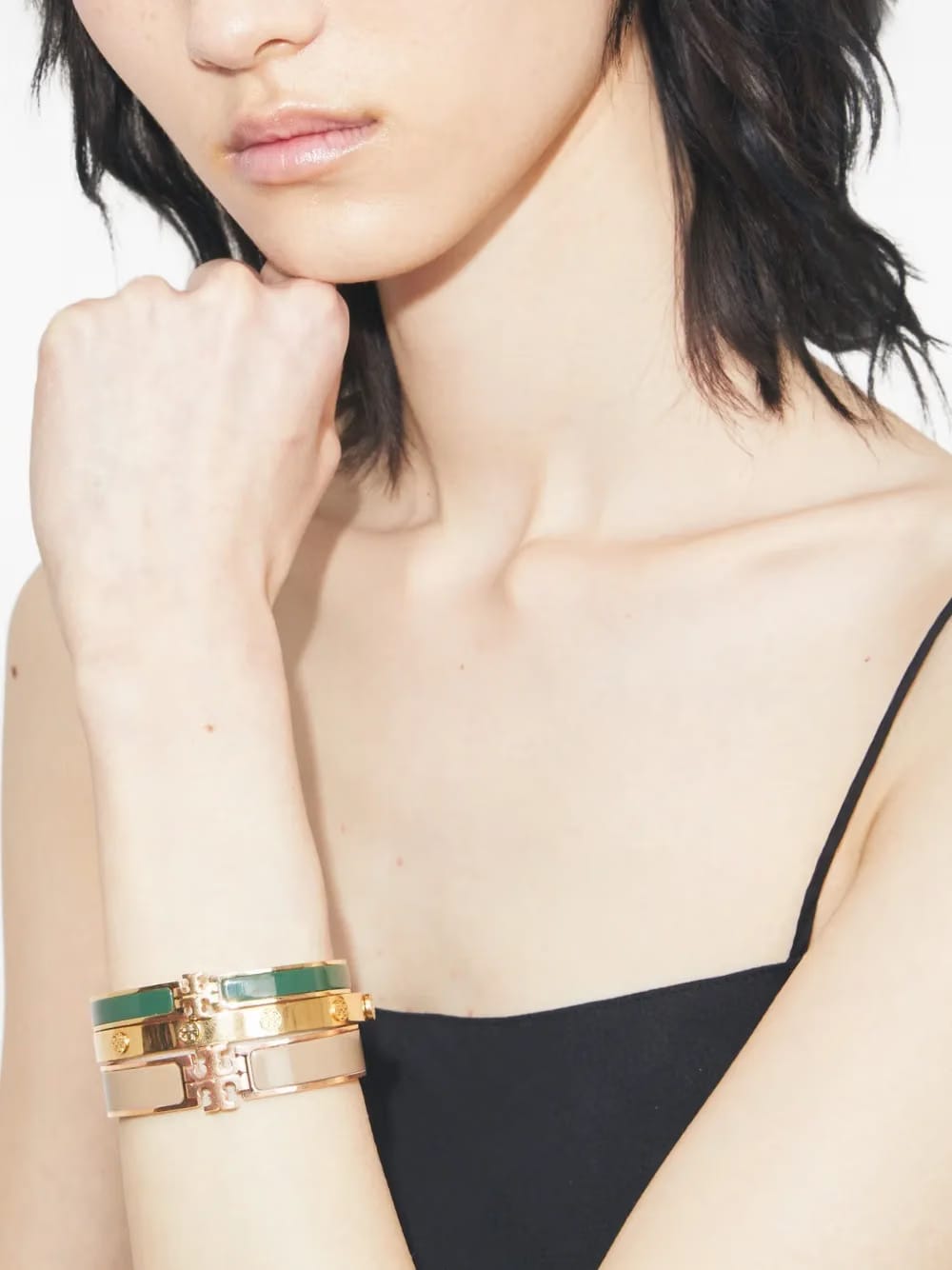 Kira enamel-detail bracelet