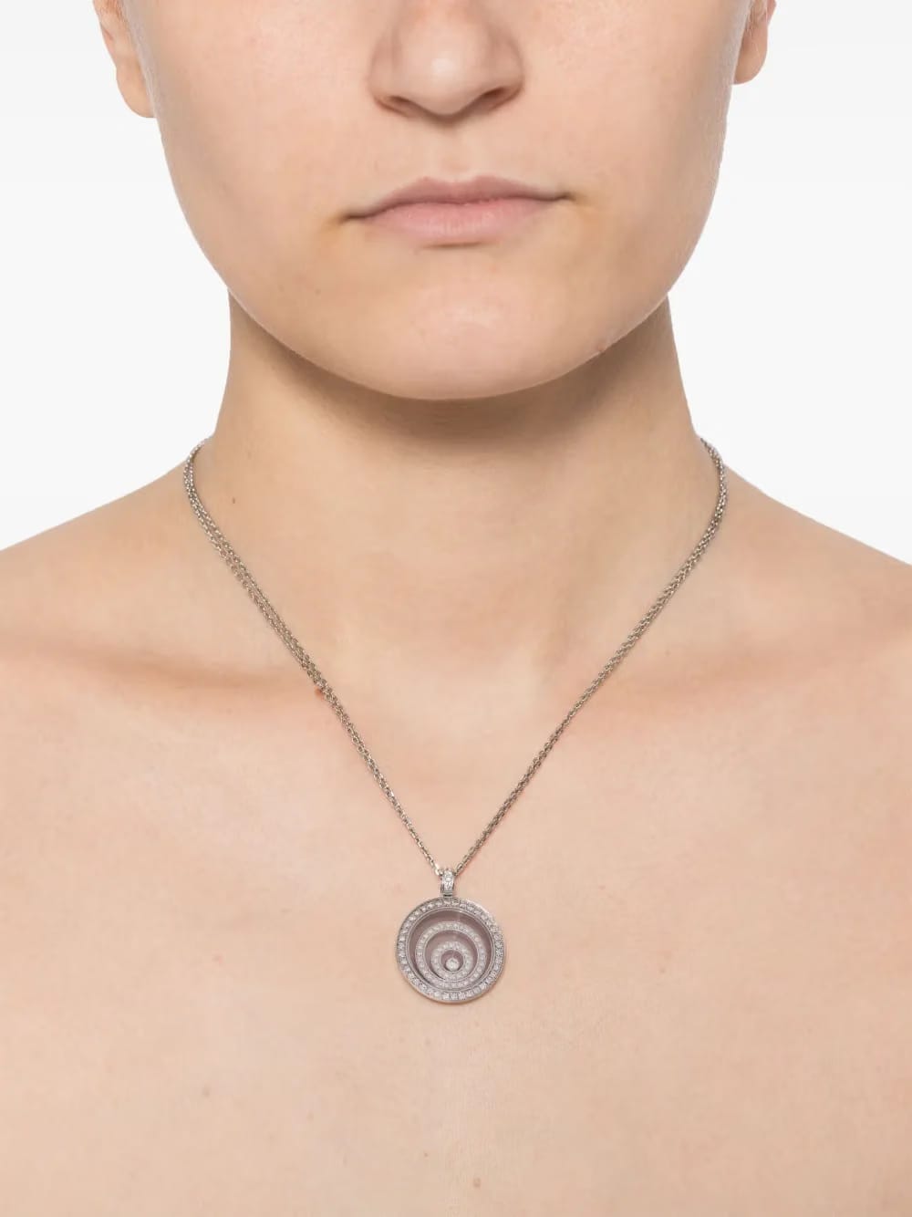18kt white gold Happy Spirit necklace