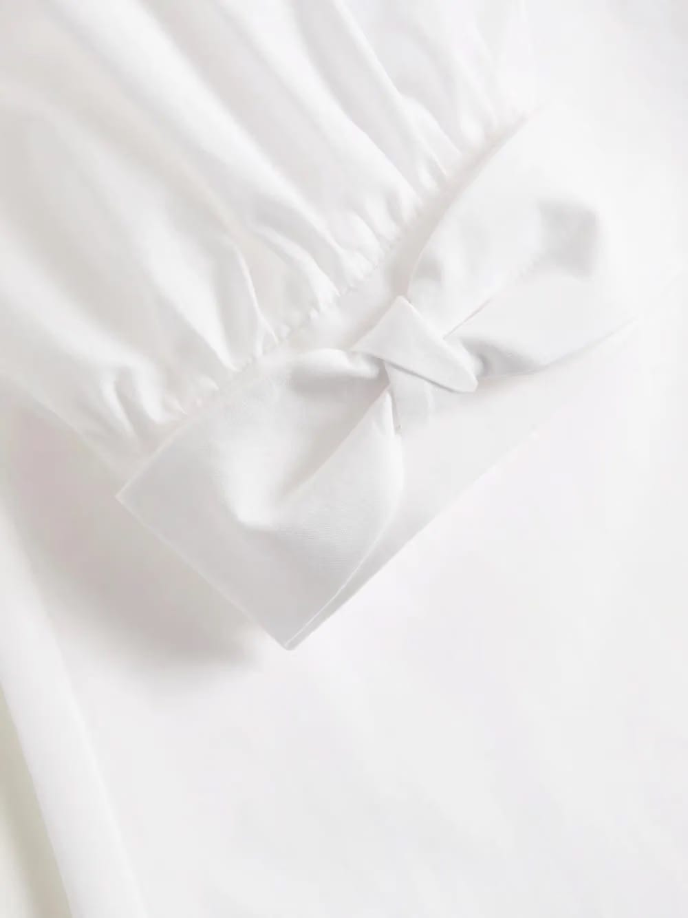 puffed sleeve button-up shirt
