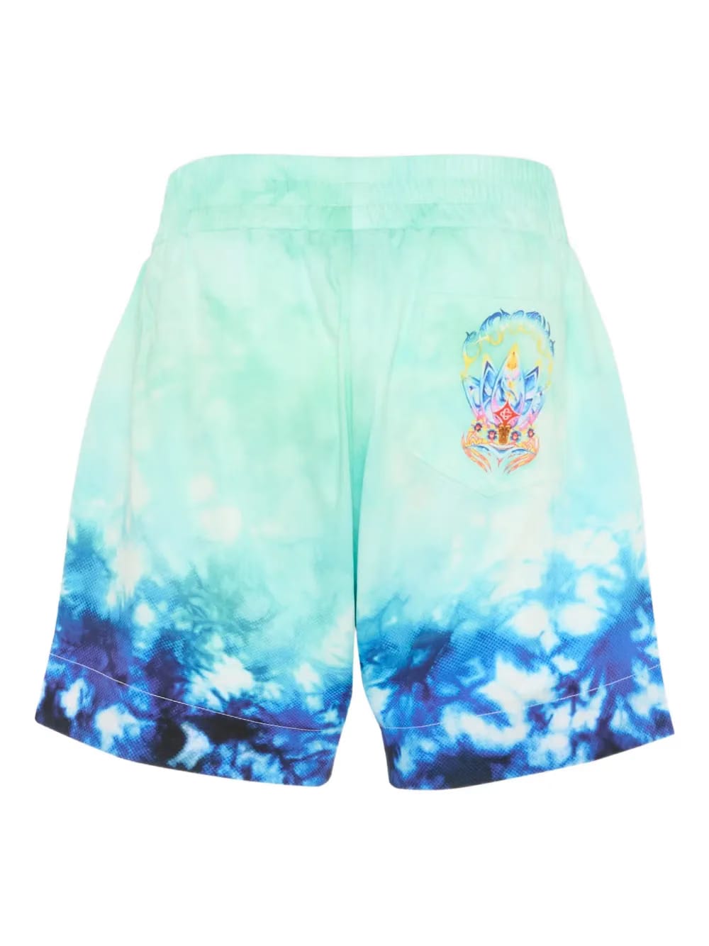 tie-dye side-pocket shorts