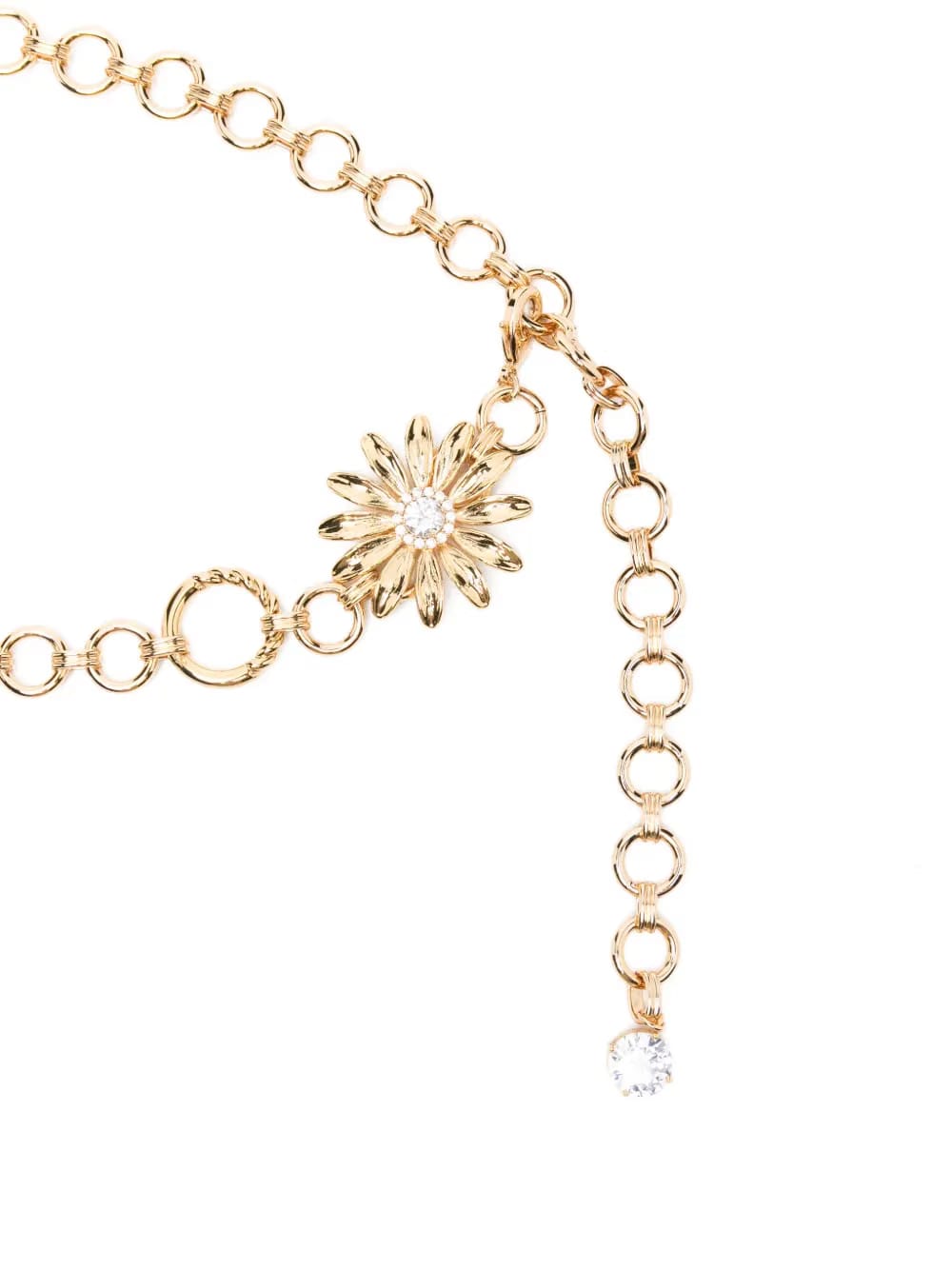 flower zirconia chain belt