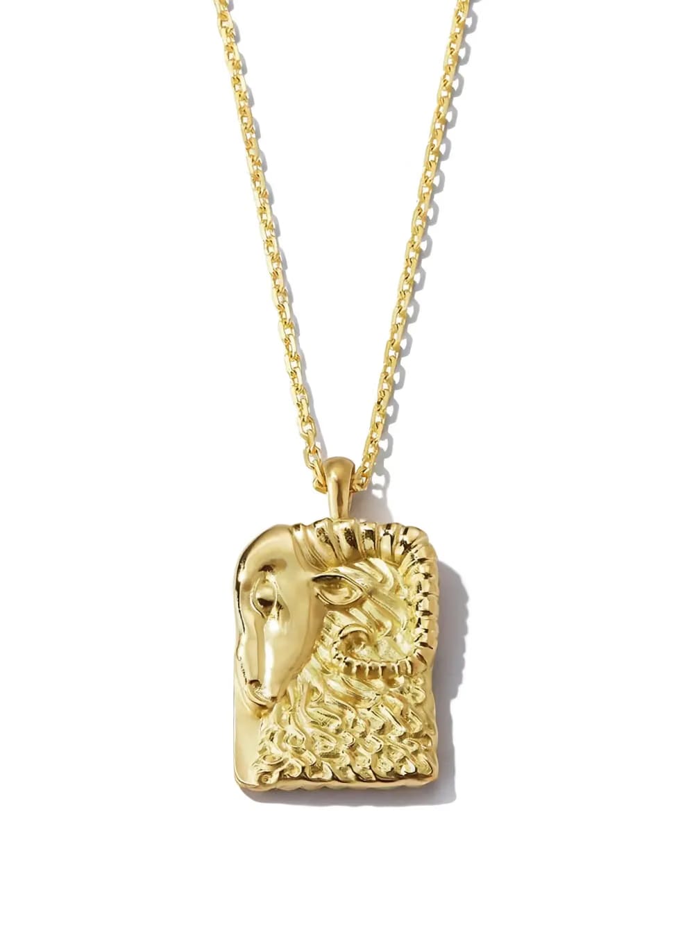 18K yellow gold Aries pendant necklace
