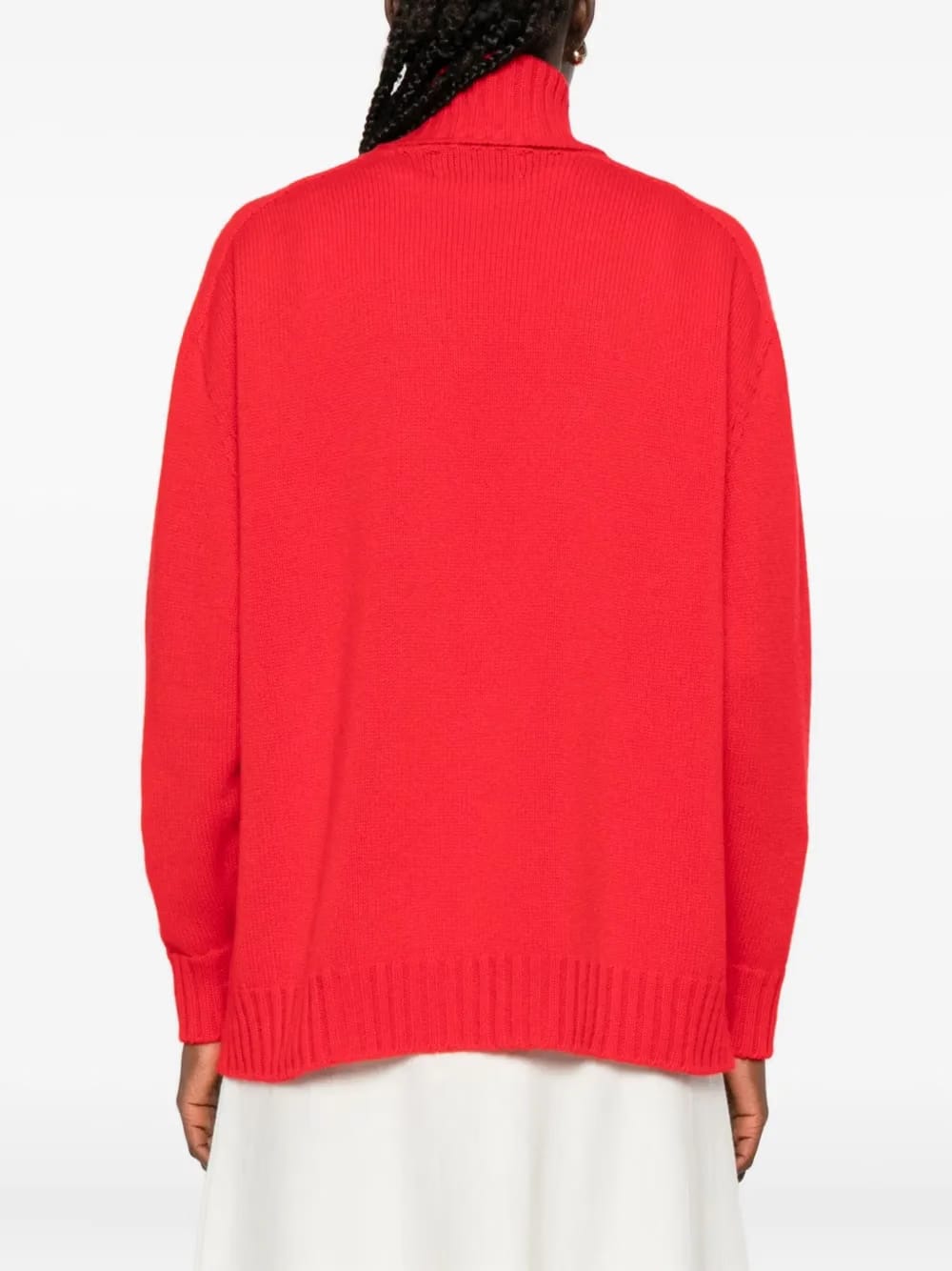 roll-neck raglan-sleeve sweater