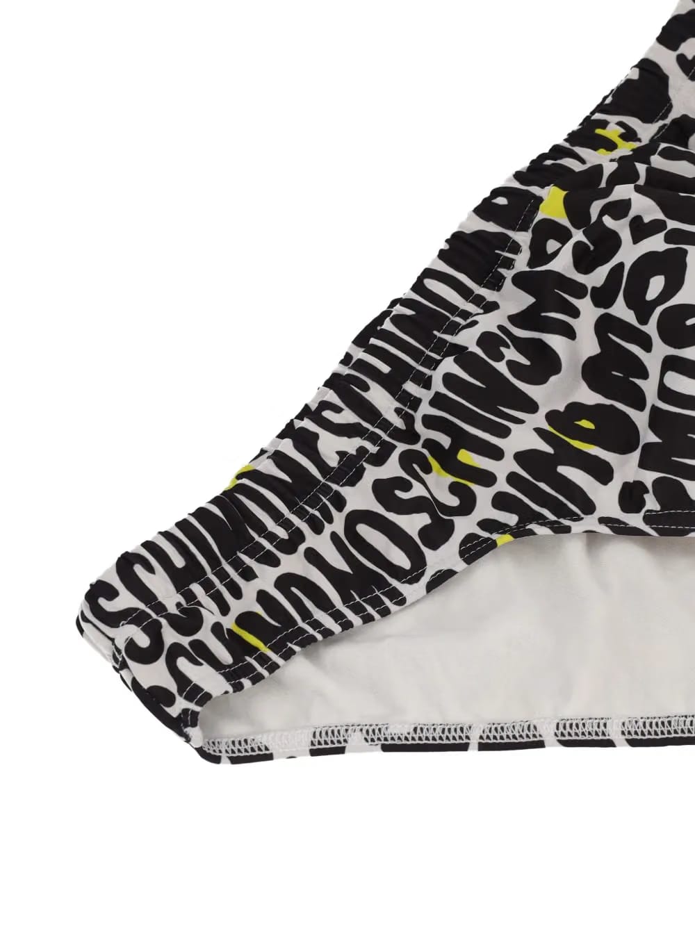 logo animal-print swim trunks